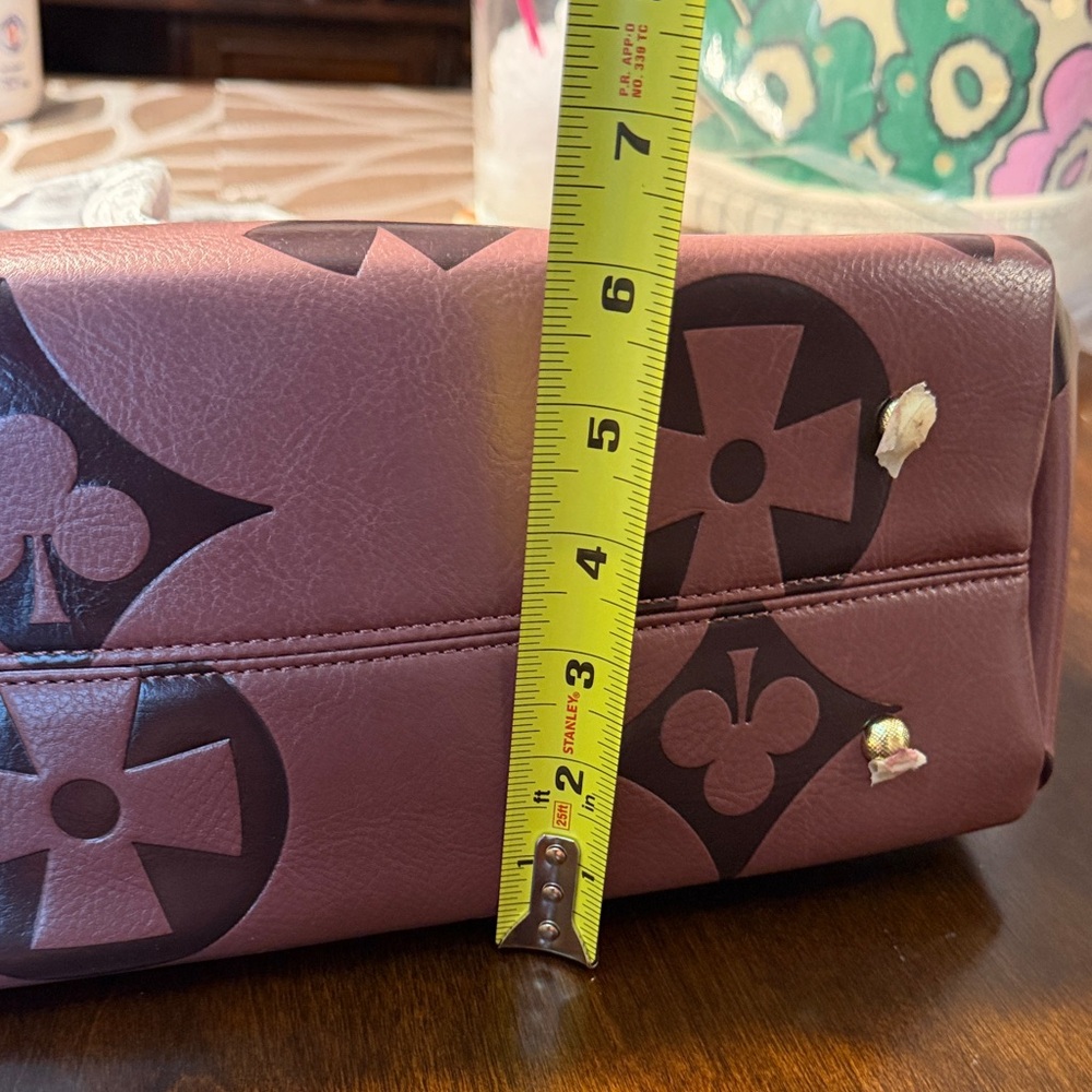 Elegant Plum Tote Bag with Black Accents - Picture 10 of 16